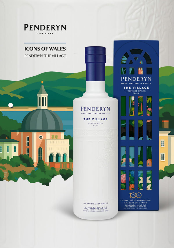 Penderyn Icons Of Wales #14 - 'The Village' 70cl